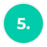 5.. A green circle with the number three inside of it .