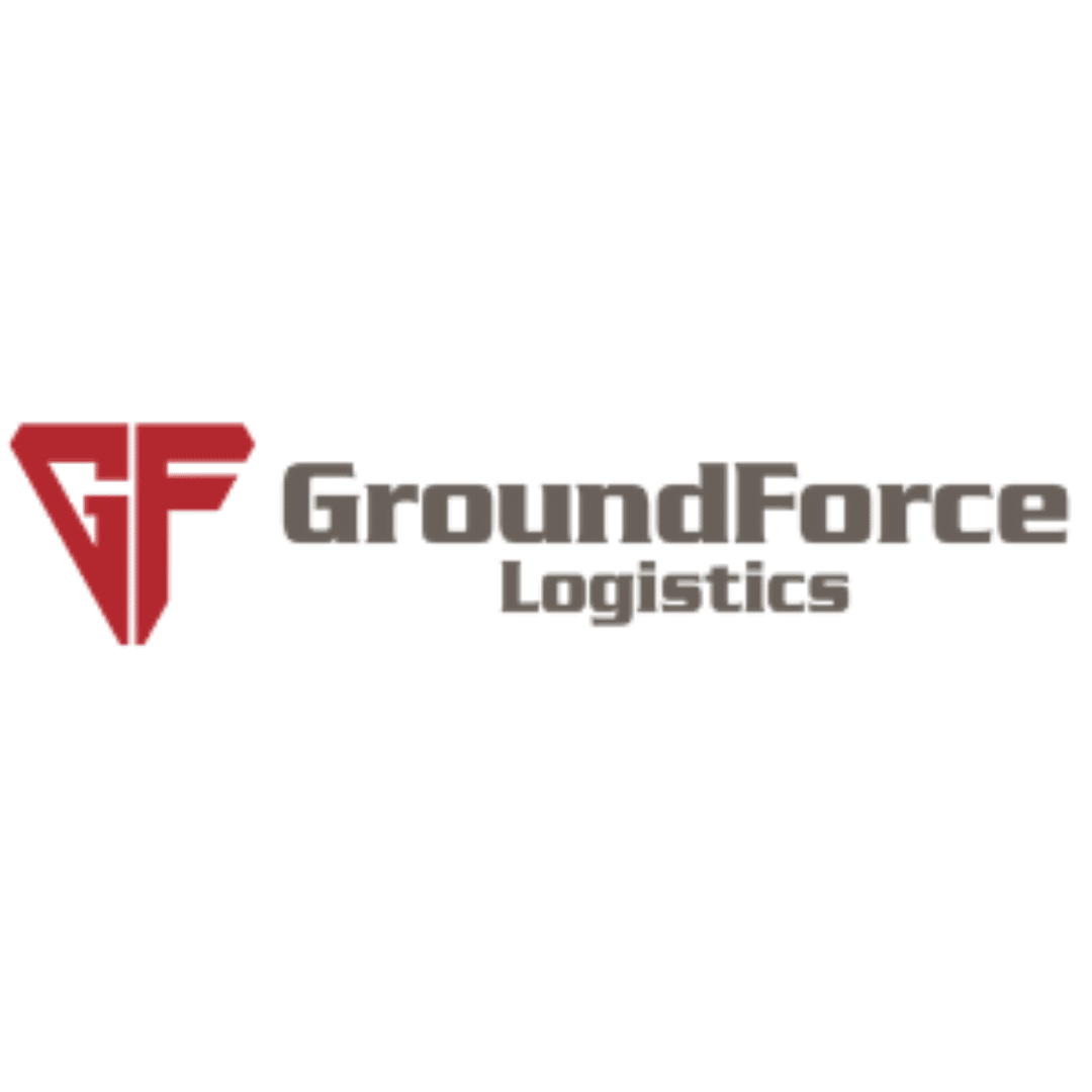 A logo for a company called groundforce logistics